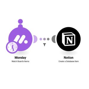 Добавление элементов из таблицы "Понедельник" в базу данных Notion