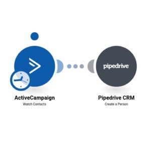 Добавление людей в Pipedrive из новых контактов в ActiveCampaign.