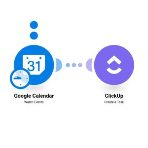 Добавление новых событий Google Календаря в ClickUp в качестве задач.