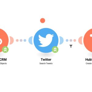 Добавление сообщений Twitter к контактам CRM HubSpot в виде заметок (если имя пользователя Twitter известно)