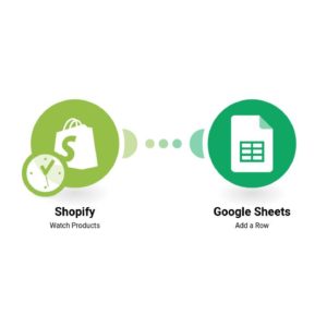 Добавьте информацию о продуктах Shopify в виде новых строк в ваши таблицы Google.