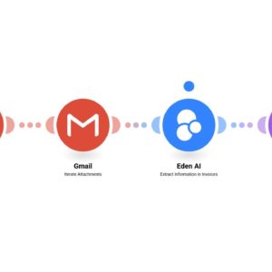Извлечение информации из счетов, полученных на Gmail, в Monday с помощью Eden AI.