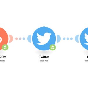 Отправить сообщение в Twitter новому контакту CRM HubSpot (если известно имя пользователя в Twitter)