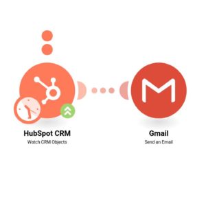 Отправка письма через Gmail при появлении новых контактов в CRM HubSpot.