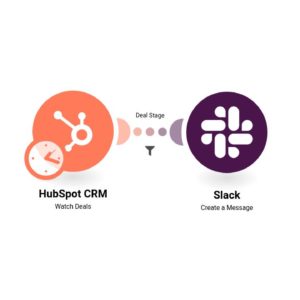 Отправка сообщения в Slack, когда сделка в HubSpot CRM достигает определенной стадии.