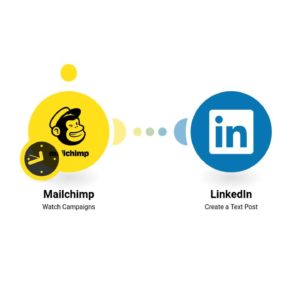 Поделиться новыми кампаниями Mailchimp в LinkedIn