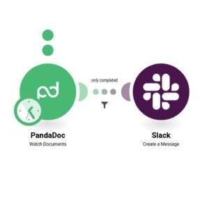 Получайте уведомление в Slack, когда документ PandaDoc будет завершен.