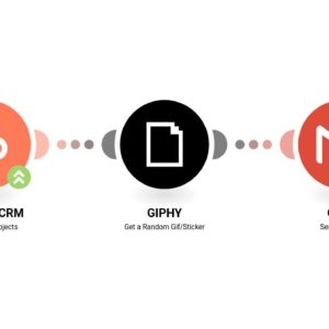 Получить случайный GIF с помощью GIPHY и отправить его по электронной почте при создании сделок в CRM HubSpot.