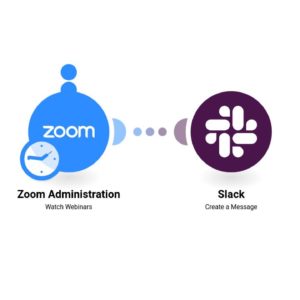 Получите уведомление в Slack о новом вебинаре Zoom.