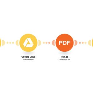 Преобразование файлов PDF из Google Drive в PDF.co и загрузка результата обратно в Google Drive.