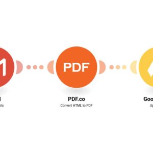 Преобразование новых писем Gmail в PDF с помощью PDF.co и сохранение их на Google Drive.