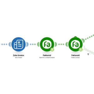 Создание счетов и контактов Fakturoid на основе счетов и контактов Zoho Invoice