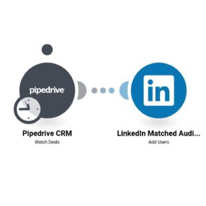 Загрузите нового пользователя в Cisco LinkedIn Matched Audiences из нового контракта в Pipedrive CRM.